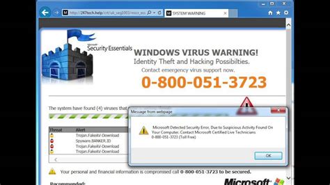 Fake Microsoft virus scam targeting elderly